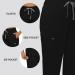Niaahinn Classic Women's Scrub Set - Black Nursing Uniform Top & Jogger Pants - Buy Online on GoSupps.com