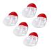 Vaguelly 5pi ces Tubes De Gloss Forme De C ur Vides Et Portables Flacons Plastique Pour Rouges L vres Liquides Pour Maison Voyages