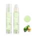 Fujiuia Clear Lip Gloss Natural Fresh Fruit-Flavored Lip Glaze Transparent Long Lasting Moisturizing Glossy Roll-on Lip Oil Lipstick J03-Avocado 0.10 Fl Oz (Pack of 1)