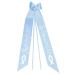 Elefantasie christening bow with baptism date name and date of birth personalized bow for christening dress christening suit motif fish light blue