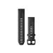 Garmin Quickfit wristband 20mm suitable for the S-models of the Fenix series Instinct 2 Epix Pro 42mm Descent MK2S Descent MK3-43mm Approach S70-42mm Black/Black 1 Silicone