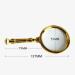 Magnifier All-Metal Texture Optical Handheld Magnifying Glass 10 Times Children's Old Reading Reading Reading Posters Identification High-Power Portable Detachable Handle Expansion Mirror Lofty - Buy Online on GoSupps.com