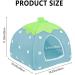 Guinea Pig Bed Guinea Pig House Strawberry Indoor Guinea Pig Cage Hideout Small Animal Beds Guinea Pig Hideaway for Hamster Chinchilla Ferret Hedgehog Rabbit Gerbil Blue - Buy Online on GoSupps.com
