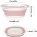 Wash Basin Dish Tub Portable Sink Foldable Dish Tub for Washing Dishes Camping Hiking and Home Portable Washing Pink Medium - Buy Online on GoSupps.com