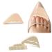 2 Pairs Soft Sponge Half Insoles Reusable Big Toe Plug Foot Brace Pads Adjustable Shoe Filler Unisex Shoe Inserts Beige
