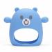 McGmitt Baby biting toys - Silicon B r Beißring F ustling for Babies Anti -drops over 3 months wrist hand bite rings Baby Kielezeugen for sucking needs bpa -free - blue