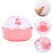 WBTY Baby Talcum Powder Puff Box - Soft Sponge Cushion Storage Container for Home and Travel - Pink - 9x7x7cm - Buy Online on GoSupps.com