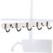 Alipis 5 Wall Hanging Hooks Kitchen Hooks Pegs Wall Clothes Hangers Stainless Steel Door Frame medium Silver - Buy Online on GoSupps.com
