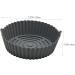 SHOWERORO Silicone Air Fryer Air Fryer Pan Non Stick Baking Pan Silicone Liners for Air Fryer Liner for Bottom of Oven Washable Grey 19X19X6CM - Buy Online on GoSupps.com