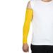 Ruilogod Polyester UV Protector Hands Cover Long Arm Glove Compression Outdoor Activities Skin Protective Cooling Sleeve XL Yellow