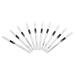 WOONEKY 70 Pcs Lying Silkworm Eyeliner White Eye Liner Eyeliner Pencils Highlighter Eyeliner Pen Wooden Pole