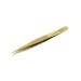 Dstil Tweezers for Eyelash Extensions Gold Precision Handmade Tweezers MB Series (MB02)