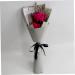 HOMSFOU 2pcs Rose Flower Soap Artificial Rose Flower The Gift Flower Soap Bouquet Flower Bouquets Artificial Flowers Bouquet Delicate Soap Flowers for Festival Decorate Fragrance Rosy 34x12x6cm - Buy Online on GoSupps.com