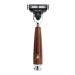 M HLE Rytmo Shaving Set - Black Fibre Dark Ash Wood Compatible with Gillette Blades - Premium International Shipping - Buy Online on GoSupps.com