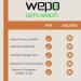 Wepo Dog Ball with Cord Lila | Best Outdoor Dog Toy for Training & Dental Care | Fun & Interactive Wurf Toy - Buy Online on GoSupps.com