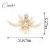 Casdre Pearl Bride Wedding Hair Comb - Crystal Rhinestone Bridal Hair Accessory for Women & Girls (Gold) - Buy Online on GoSupps.com