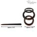 Parcelona French Triple Ringed Tortoise Shell Brown Hair Slider Barrette | Non-Slip Ponytail Holder for Women and Girls | Made in France - Buy Online on GoSupps.com