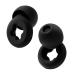 Ear Plugs Ultra Comfort High NRR 27 dB Ideal for Sleep Study Work Travel & Concerts 3 Sizes Ear Cap in one Package (S M L) Color Black