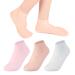 Silicone Gel Moisturizing Socks, Aloe Socks, Pedicure Socks for Repairing Dry Feet, Cracked Heel and Softening Rough Skin, Calluses, S, 3 Pairs