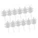 misppro 12 Pieces Topper Luau Tropical Summer Party Cupcake Decor Baby Shower - Silver