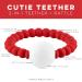 Ryan and Rose Cutie Teether Rattle - Red | Baby Teething Toy - Buy Online on GoSupps.com