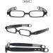 Vevesmundo Blue Light Filter Folding Reading Glasses with Case - Compact Mini Eyewear +1.0 to +4.0 - Stylish Black with Leather Bag - Buy Online on GoSupps.com