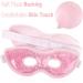 NEWGO Cooling Eye Mask Reusable Hot Cold Therapy Gel Eye Mask with Soft Plush Relief for Puffy Eyes Dark Circles Migraine Headache Sinus Pain - Pink - Buy Online on GoSupps.com