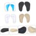 FRCOLOR Arch Support Pads - 4 Pairs Adhesive Cushions for Fallen Arches Gel Foot Insoles for Kids & High Heels - 9.7x5.8cm - Buy Online on GoSupps.com