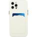 Tivenfezk Nadoli Silicone Case for iPhone 15 Pro Max - Ultra Thin Shockproof Scratch-Resistant Wallet TPU Cover with Credit Card Holder - White - Buy Online on GoSupps.com