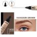 Timipoo 2 in 1 Waterproof Eyebrow & Eyeliner Pencil - Dark Brown | Micro Fork Tip Applicator for Natural, Long-Lasting Makeup - Buy Online on GoSupps.com
