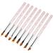 JHCHA 8pcs Flower Nail Art Brush Pens - Gel UV Nail Painting & Design Tools for Perfect Floral Nail Art - Buy Online on GoSupps.com