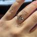 Champagne Diamond Pear Shape Rose Gold Plated Ring | Elegant CZ Engagement Wedding Ring - Buy Online on GoSupps.com