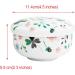 Lunch Noodle Bowl Breakfast Cereal Fruit Bowl Children's Ice Cream Dessert Bowl Kitchen Tableware Bowl White Round Bowl Family Party Food Bowl (Color : Green Size : 11.4CM*5.9CM) - Buy Online on GoSupps.com
