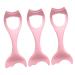 NOLITOY 3pcs Mascara Brush Eyeliner Pencil Mermaid Mascara Guard Silicone Eyeliner Aid Tools Girl Wash Bowl 15X5.7CMx3pcs Pinkx3pcs