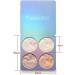 Allbestaye 4 Colors Highlighted Baked Highlighter Powder Pressed Face Contour Palette Luminous Glow Cheek Makeup - Buy Online on GoSupps.com