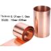 YebiO Pure Copper Tape Copper Skin Copper Foil Copper Skin Copper Sheet Grounding Copper Tape Grounding Copper Skin Red Copper Strip/0.01Mm*100Mm*1000Mm - Buy Online on GoSupps.com