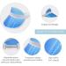 Uptvin Pack of 5 Unisex 80s Style Sun Visor Hats - Perfect for Summer Beach Parties & Outdoor Activities - Buy Online on GoSupps.com