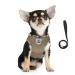 Femax dog harness and linen set for dogs soft mesh padded dishes for puppies and cats reflective adjustable breathable breast dishes for walking running training s (breast 30-34 cm) camouflage brown