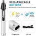 USB Rechargeable Nose & Ear Hair Trimmer Electric Eyebrow Groomer with Light | Perfect for Home & Travel - Buy Online on GoSupps.com