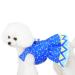 Barrageon dogs Kneid sweet princess rock clothing puppy cat for little pet medium -sized summer clothing Bowknot dog cat (blue -xl) back length: 35 cm arrows - blue