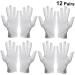 Healeved 12 Pairs Cotton Gloves Inspection Gloves Spa Gloves Guantes Desechables Nylon Gloves Dust Gloves Marching Gloves Work Gloves Party Etiquette Gloves Protection White - Buy Online on GoSupps.com