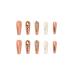 Justotry 24 Pieces Coffee Rhinestone French Ballerina Press On Nails - Marble Short Fake Nails for Women - Buy Online on GoSupps.com