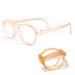 ZUKKY Retro Folding Reading Glasses for Men Women Round Frame Blue Light Blocking Portable Foldable with Spring Hinge AM27