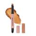 Makeup Revolution- Lustre Wand Shadow Stick- Obsessed Bronze | Ultra-pigmented & Shimmery lids | Seamless glide | Buildable Metallic Formula | Sponge to dab & blend the shades-1.6 g