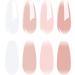 Vishine 4Pcs Jelly Nude Pink Milky White Rose Gel Nail Polish Set Sheer Clear Crystal Translucent French Manicure Gel Nail Polish Kit 8ml White Red - Buy Online on GoSupps.com