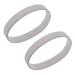 Janasiba 2X Fashion Silicone Rubber Elasticity Bracelet Wrist Band Cuff Wristband Bangle