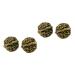 Minkissy 2 pair of copper walnut simulated walnut model balls for deep muscle tissue brass decor foot ornament nut decoration walnut model large walnut trailer decorations accessories 3.5x3cmx2pcs goldenx2st