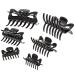 Hair clips section clips gripping clips wave riders for long hair black small