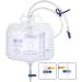 Urine Drainage Bag 2000ml - Collection Bag with 2 Straps & Anti-Reflux Valve - Effective & Comfortable International Shipping - Buy Online on GoSupps.com
