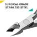 Rui Smiths Professional Cuticle Nippers - Surgical-Grade Stainless Steel Trimmer with French Handle | 5mm Half Jaw Precision Cuticle Trimmer - Buy Online on GoSupps.com